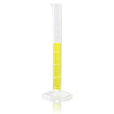 Globe Scientific 10mL Cylinder, Measuring, Diamond Essentials, Class B, PMP, Molded Graduations, tall form 3703-10